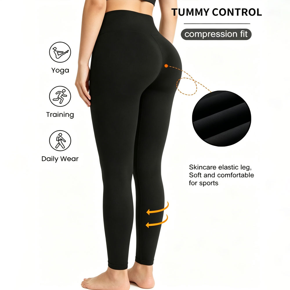 Pilates Yoga Leggings - 여성용 하이 스트레치 버터처럼 부드러운 스포츠