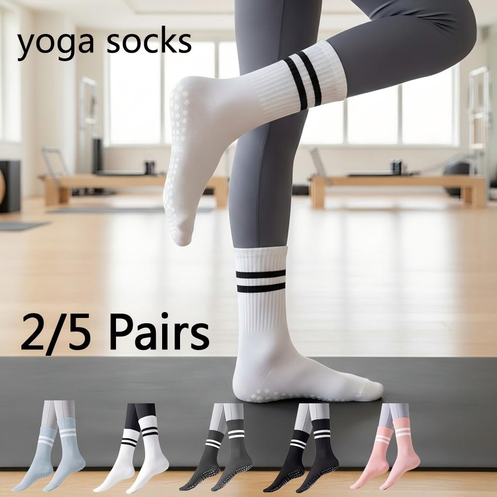 Pilates Yoga Gym - 여성용 논슬립 요가 양말, 그립감 있는