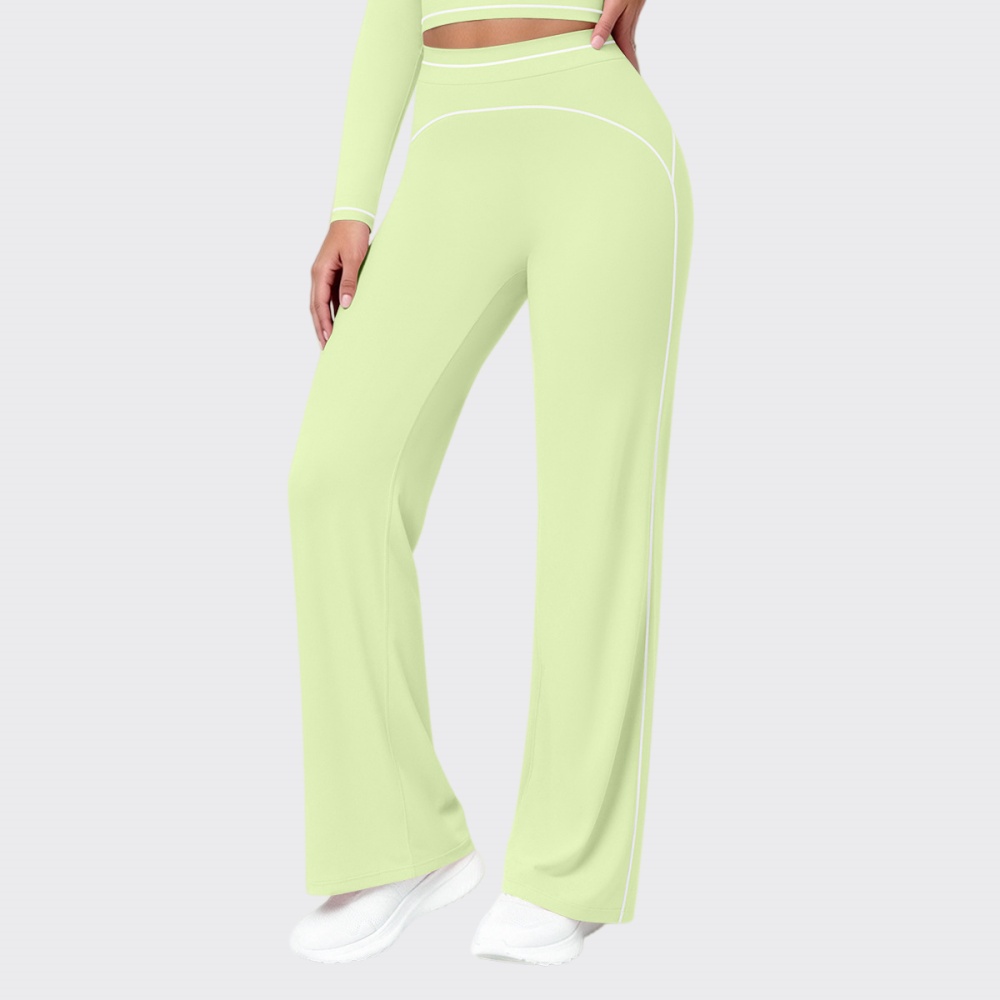 Pilates Yoga Leggings - 새로운 하이웨이스트 플레어 팬츠 여성용 스트레이트