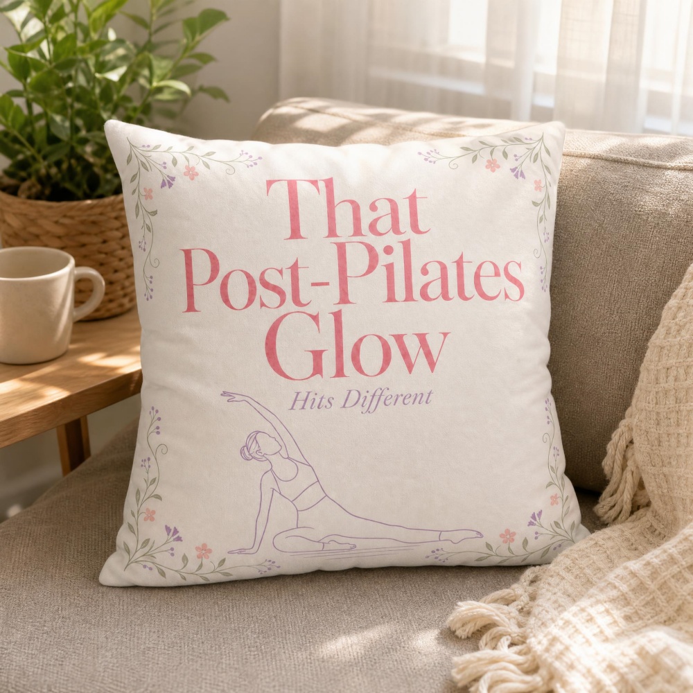 Pilates Yoga Quotes - 미니멀 플로럴 바인 필라테스 레이디 라인
