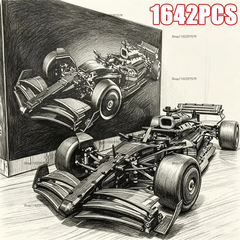 Victor Racket Jetspeed - 테크니컬 1642PCS 1:8 스케일 W14 레이싱카